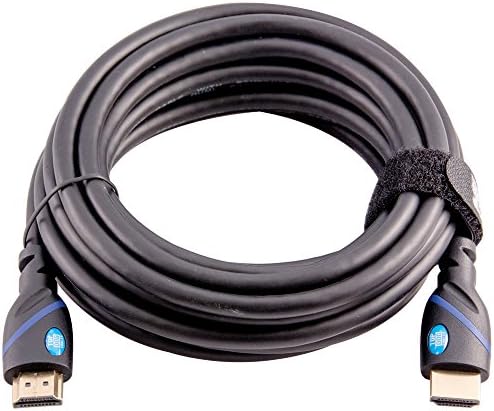 Top Dog Kábelek - TD-07BKBL15 - Prémium 15 méter Magas Sebességű HDMI Kábel Ethernet - Fekete/Kék - 3D-s HD PS3 4 XBOX 360 DVD,
