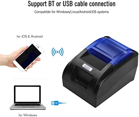 N/A 58mm Termikus Nyugta Nyomtató BT USB-Interfész Nagy Sebességű Bill Jegy Tiszta Nyomtatás Kompatibilis ESC/POS Parancsok