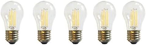 Anyray 5-Izzók LED A15 (40-Watt Egyenértékű) Mennyezeti Ventilátor Puha, Fehér Fény Egyetemes E27 / E26 Közepes Bázis