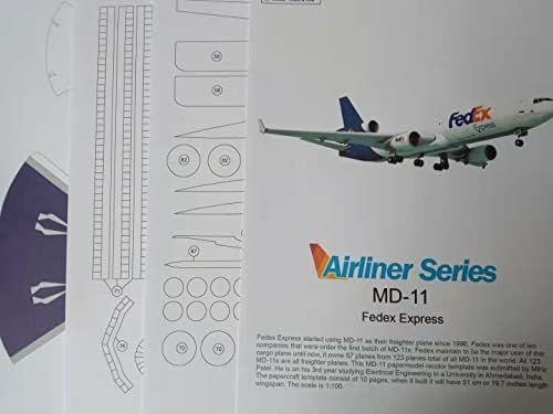 CSYANXING 1/100 Skála 3D Papír MD-11 Levegőben Repülő Modell Szimulációs Papír Modell számára Meghatározott Gyűjtemény Ajándék (Összeszerelt