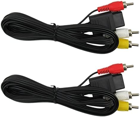 Prémium Csomag 2 HÁLÓZATI Adapter Tápegység & AV Kábel Tápkábel Illeszkedik a Nintendo 64 N64 AV Audio Video A/V Kábel