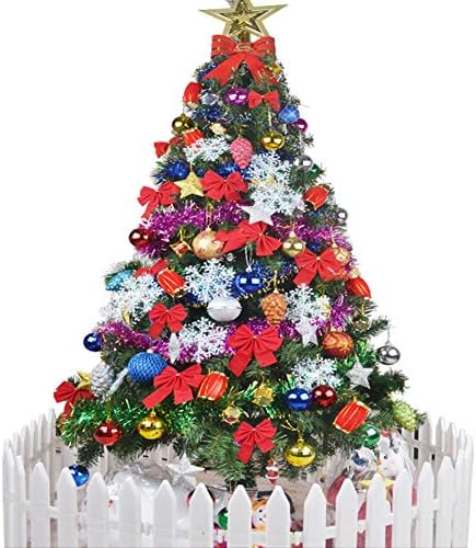 YUMUO Előre világít Mesterséges karácsonyfa, Gyönyörű, Karácsonyi Fenyőfa Fények Fa Szoknya, Kerítés, Karácsonyi Témájú Party Dekoráció-Zöld