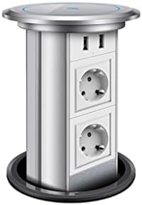 WYKD Konyha Behúzható Pulton Outlet Elektromos Lift Outlet Auto Fel Panel USB-s Töltés (Szín : D, Méret : 110-250 V)