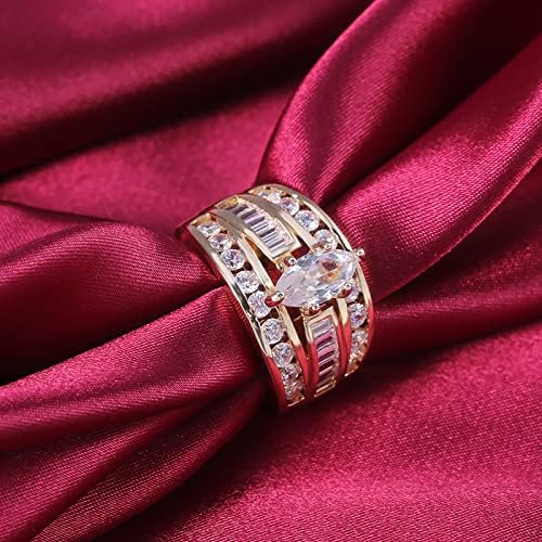 A nők Ígéret Gyűrű Réz Intarziás Cirkon Eljegyzési Gyűrűt a Nők Népszerű Divat Strasszos jegygyűrű Ékszer Ajándék Ígéret Gyűrű