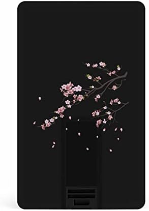 Rózsaszín cseresznyevirág USB Memory Stick Üzleti Flash-Meghajtók Kártya, Hitelkártya, bankkártya Alakú