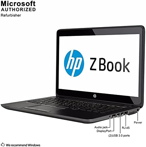 HP ZBook 14 Mobil Worksation 14 Colos PC, Intel Core i5-4300U akár 2,9 GHz-es, 8G DDR3L, 256G SSD, VGA, DP, a Windows 10