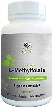 1218 L-Methylfolate Kapszula Étrend-Kiegészítő, Bio - Magas Potencia B-Vitamin-Folsav a Kiegyensúlyozott Hangulatban, a Mentális