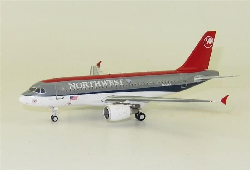 JFOX Northwest Légitársaság Airbus A319-114 N359NB állvánnyal Limited Edition 1/200 FRÖCCSÖNTÖTT Repülőgép Előre elkészített Modell