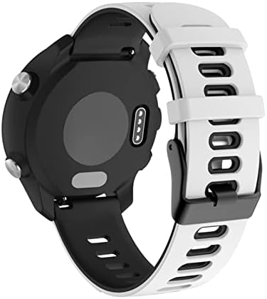 GANYUU Szilikon Watchband a Garmin Forerunner 245 245M 645 óraszíj Karszalag a Garmin Vivoactive 3 Watchband (Szín : Fehér,