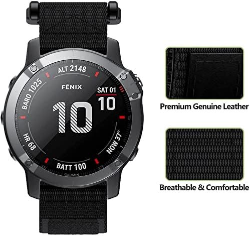 BUDAY 26 22MM Watchband Szíj, A Garmin Fenix 5 5X Plusz 3HR 6X 6 6SPro S60 MK1 Enduro Nézni Állítható Nylon Easyfit Csukló Heveder