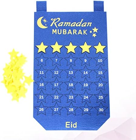 Abaodam lakberendezés lakberendezés lakberendezés 3pcs Eid Mubarak Dekoráció Lóg Mubarak Visszaszámlálás Naptári Haning Dekor, Fali Naptár Éreztem