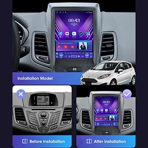 Android 11 Autó Sztereó Ford Fiesta 2009-2015 a Carplay, 9,7 Hüvelykes Érintőképernyő Bluetooth autórádió Video Player GPS Navigációs SWC FM