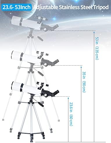 OPAITA Távcsövek Felnőttek számára, Csillagászat - 70mm Rekesz 500mm Gyújtótávolság Csillagászati Refraktor Teleszkóp, 150X Szakmai HD