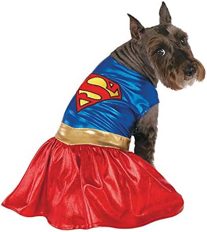 Klasszikus Supergirl Kutya Jelmez - Kicsi | Blue & Vörös | Csomag 1