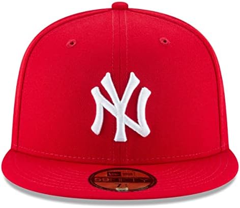 Új Korszak Férfi New York Yankees MLB Hiteles Gyűjtemény 59FIFTY Sapka, Felnőtt, Skarlát