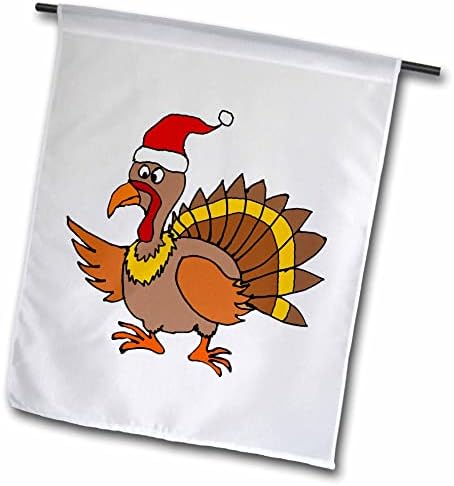 3dRose Aranyos, Vicces, Törökország Rajta Télapó sapka Karácsonyi Rajzfilm - Zászlók (fl_353823_1)