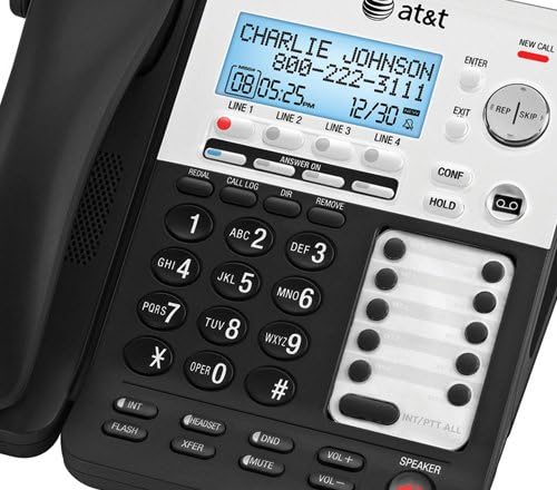 Az AT&T SB67138 + SB67108 8 Készülék Vezetékes Vezeték nélküli Telefon Csomag (4 Sor)
