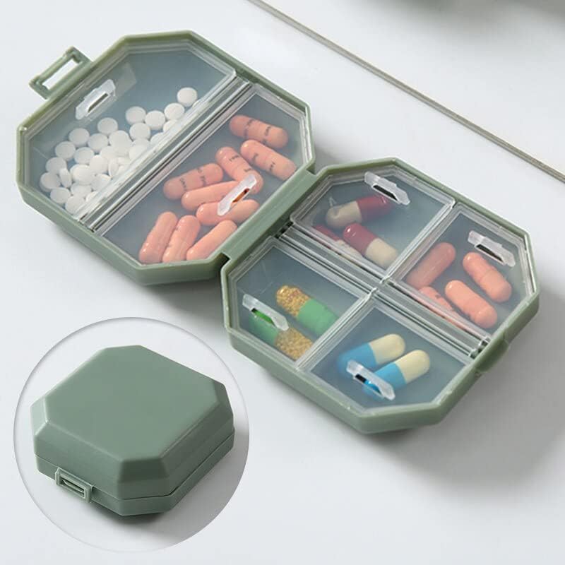 Tabletta Esetekben Hordozható Gyógyszert, a Dobozban Mini Hat Négyzetméter Tabletta, Kapszula Csomagolás Doboz Tabletta, Hordozható