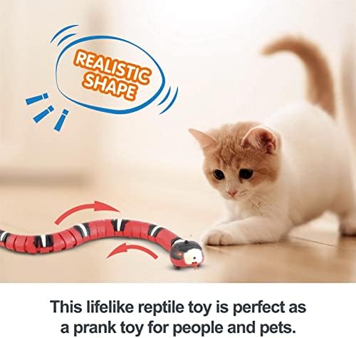JINYAWEI Kreatív Intelligens Érzékelő Macska Játékok Elektromos Kígyó Interaktív Játékok USB Töltés Teasering Játékok a Macskák, Kutyák,