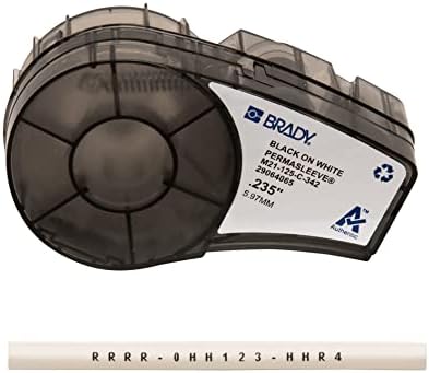 Brady M210 Hordozható Címke Nyomtató Gumi Lökhárítók & Hiteles (M21-125-C-342) PermaSleeve Hő Zsugorodó Cső a Vezérlő Panelek, Elektromos