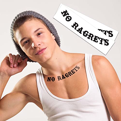 Nem Ragrets Ideiglenes Tetoválás (2 Csomag) | Bőr Biztonságos | MADE IN USA| Cserélhető