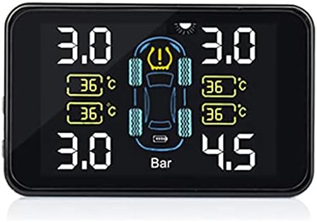 LIRUXUN TPMS Autó, abroncsnyomás-Ellenőrző Rendszer, Napenergia-Digitális LCD Kijelző Automatikus Biztonsági Riasztó Rendszer