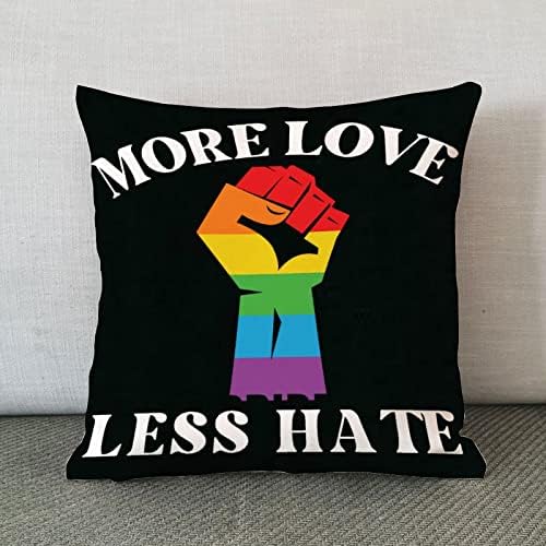 Szivárvány Büszkeség Leszbikus, Meleg LGBTQ Párnát Fedezze Még Kevésbé Szeretik Utálni párnahuzat párnahuzat Valentin Nap Decortaive