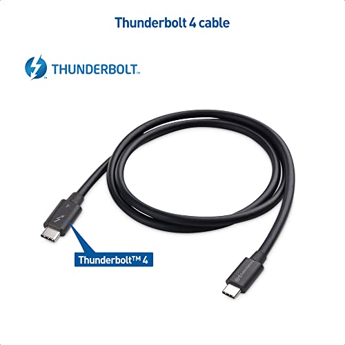 Kábel Számít [Intel Hitelesített] 40Gbps Aktív Thunderbolt 4 Kábel 100W Töltés, valamint 8K Video & [Intel Hitelesített] 40Gbps