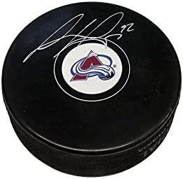 GABRIEL LANDESKOG Aláírt Colorado Avalanche-Puck - Dedikált NHL Korong