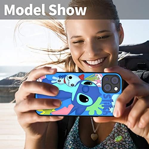 DZHAXIE Aranyos Esetekben iPhone 13 Mini, 3D Aranyos Rajzfilm Kék Szilikon Szórakoztató Egyedi Kawaii Király Ütésálló TPU Lökhárító Védő