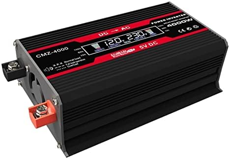 4000W Solar Power Inverter DC 12V AC-110V/220V Dual USB Módosított Szinusz Hullám Autó Power Inverter LCD Kijelző (Szín :