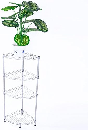 4-Tier Konyha Baker Rack, Konyha, Tároló Állvány, Drótháló Szektor Polcok, Állítható magasság Utility Sarokban tároló polc, Ipari, Tároló