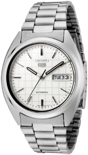 SEIKO Férfi SNXF05 5 Automatikus Fehér Telefonos Rozsdamentes Acél Karóra