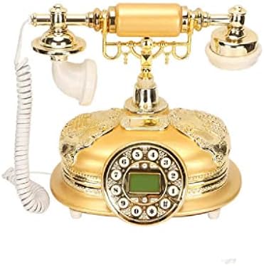 ZLXDP Antik Telefon, Vezetékes Vezetékes Otthoni Telefon Vintage, Klasszikus Kerámia Otthoni Antik Home Office LCD Kijelző Hívófél-AZONOSÍTÓ
