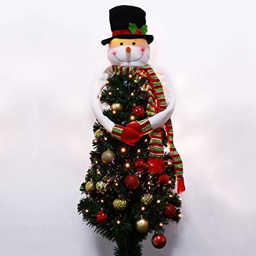 Hóember csúcsdíszt Karácsonyi Hóember Fa Tetején Ölelkezős karácsonyfa Dekoráció Hóember Dekoráció Téli Karácsonyi ünnepek, szilveszteri Buli