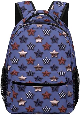 Csillagok, az Amerikai Zászló Aranyos Laptop Hátizsák Utazási Daypacks Unisex Divat Főiskola válltáska