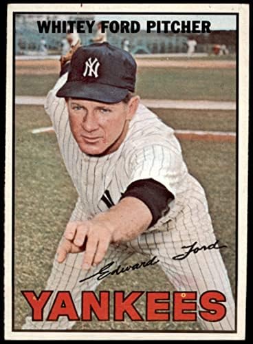 1967 Topps 5 Whitey Ford New York Yankees (Baseball Kártya) (Olvas 1933 Statisztika, Ahelyett, 1953) VG/EX Yankees