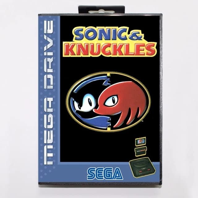 Sonic, valamint Knuckles Játék Patron 16 bit MD Játék Kártya Kiskereskedelmi Doboz Sega Mega Drive-Genesis-EU DOBOZ