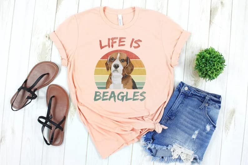 Évjárat Élet Beagle Póló, Ajándék, Az Állatok Szerelmeseinek, Ajándék Kutya Szerető