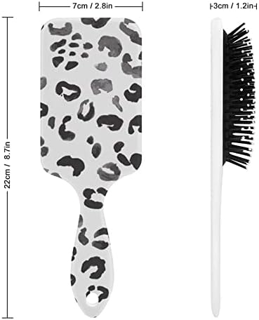 Snow Leopard Bőr Hajkefe Aranyos Ecset Levegő Párna, Comb, a Férfiak, a Nők Haja Ajándék