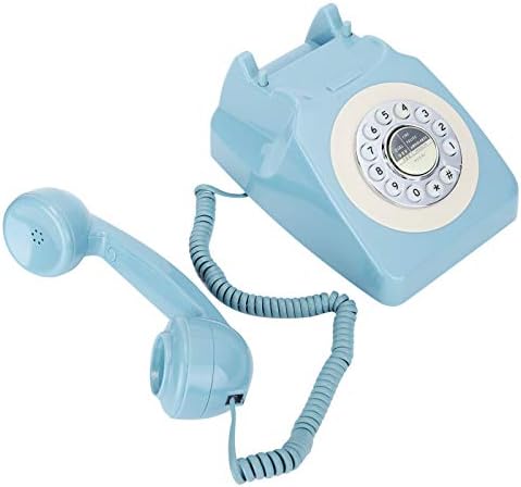 Vintage Retro Antik Telefon, Kerek Tárcsa Régimódi Vezetékes Telefon, Otthoni Dekoráció