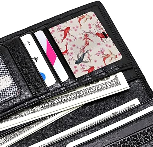 Japán Koi Hal cseresznyevirág Hitel, Bank Kártya, az USB Flash Meghajtók Hordozható Memory Stick Kulcsot Tároló Meghajtó 32G