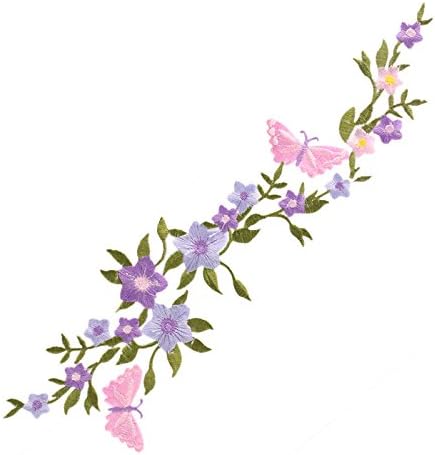 Zadaro Pillangó Virág virágcsokor bohém Vas-A Hímzett Foltok Applied Motívum Ruha Varrás Jármű Dekoráció (4)