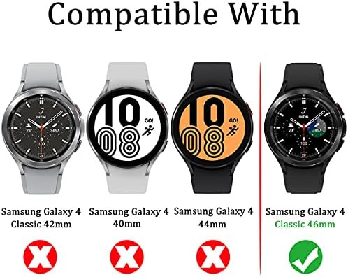 Suoman 4-Csomag Samsung Galaxy Óra 4 Klasszikus 46mm Edzett Üveg kijelző Védő fólia Galaxy Óra 4 Klasszikus 46mm Smartwatch