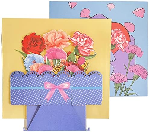 3D-s Szegfű felugró ablakban kártya,anyák napja Kártya,Köszönöm Kártya, az Anyák Napi Ajándékok,3D Virágok illata Üdvözlőlapok,