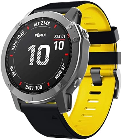 DAIKMZ Szilikon gyorskioldó Watchband Pántok a Garmin Fenix 7 7 X 7-ES Smartwatch Easyfit 20 22 26mm karkötő (Szín : Zöld, Kék, Méret