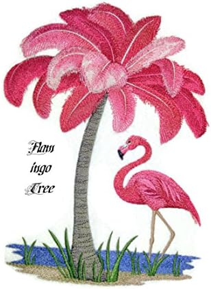 A természet Szőtt a Szálak, a Csodálatos Madarak Királyság [ Flamingo Fa] [Egyéni, Egyedi] Hímzett Vasalót/Varrni Patch [9.16.9] [Készült
