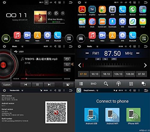 BlueLotus 8 Android 5.1-Es négymagos Autós DVD-GPS-Navigációs a KIA CERATO/FORTE (AT) 2008 2009 2010 2011 2012 w/Rádió+RDS+Bluetooth+WIFI+SWC+AUX