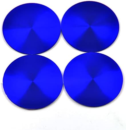 GTOWNWORKS 56mm Kerék közepén Kap Matrica | 4 Csomag Kék Lézer Emblémák Matricák Autó Dekoráció