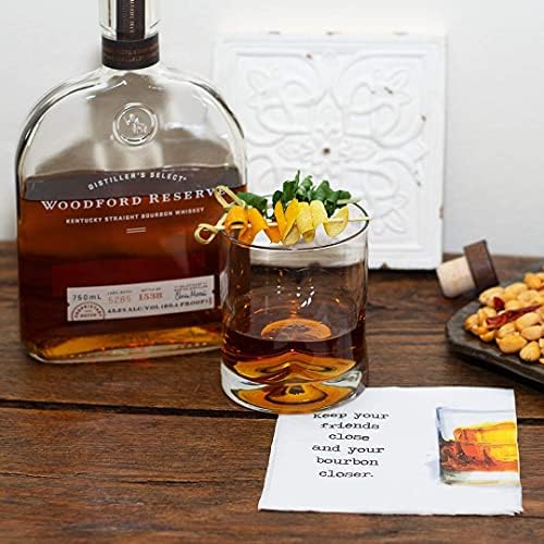 30 Pk, Tartsa A Bourbon Közelében 3-Rétegű Papír Party Koktél Szalvéta a Bourbon Whiskey Ivók vagy Klubok